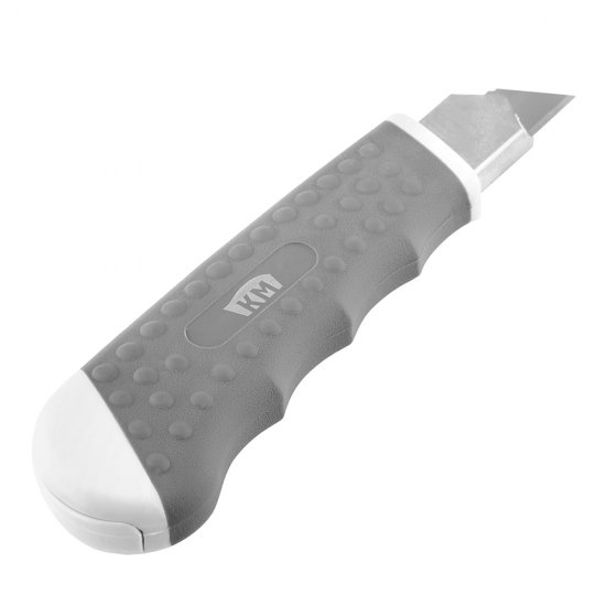 Нож строительный КМ 18 мм с ломающимся лезвием корпус из ABS-пластика