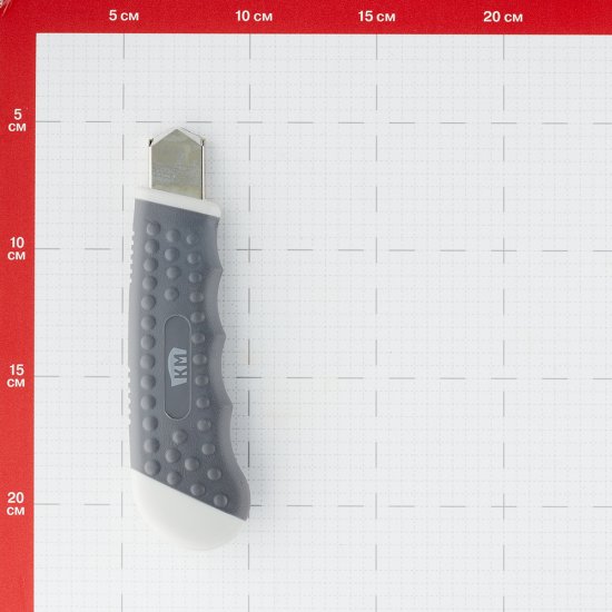 Нож строительный КМ 18 мм с ломающимся лезвием корпус из ABS-пластика