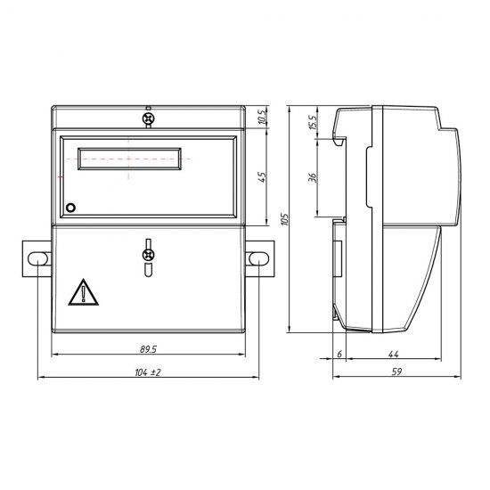 Счетчик электроэнергии Энергомера CE101 R5.1 145 однофазный однотарифный электронный 5(60) А на DIN-рейку/монтажную плату