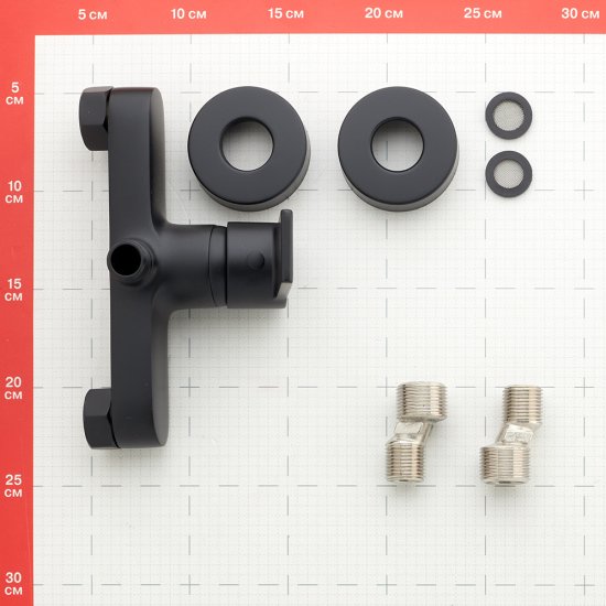 Смеситель для душа без излива Cersanit Brasko Black черный без лейки однорычажный (63109)