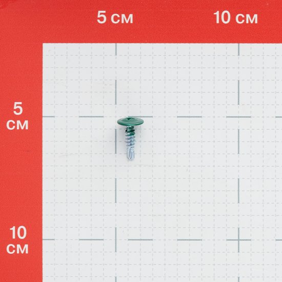 Саморезы клопы 16x4,2 мм с буром Daxmer (200 шт.) зеленый RAL 6005