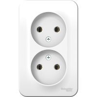 Двойная розетка Systeme Electric BLANCA