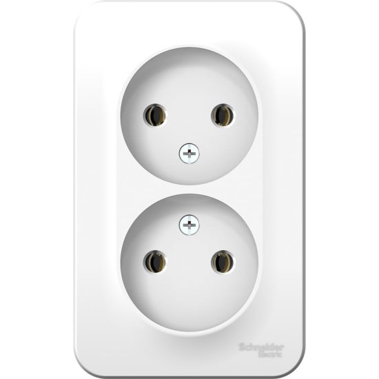 Двойная розетка Systeme Electric BLANCA
