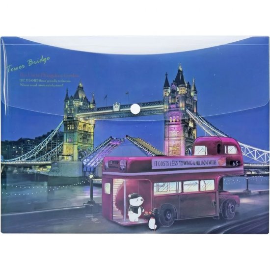 Папка-конверт COMIX география