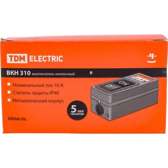Кнопочный выключатель TDM ELECTRIC ВКН-310