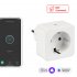 Умная розетка EKF Connect (RCS-1-WF) белая с заземлением