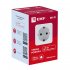 Умная розетка EKF Connect (RCS-1-WF) белая с заземлением