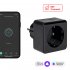 Умная розетка EKF Connect (RCS-2-WF) черная с заземлением