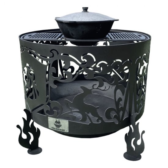 Решетка-гриль для чаши 500 мм с подставкой под казан