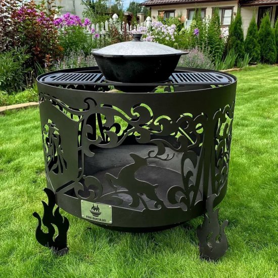 Решетка-гриль для чаши 500 мм с подставкой под казан