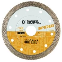 Диск алмазный по керамограниту Diamond Industrial Spider 125x22,2x1,2 мм турбо сухой рез