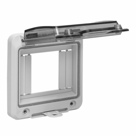 Окно герметичное EKF PROxima для электрощита 52х100х112 мм IP67 на 4 модуля пластиковое серое (ak-g-4)