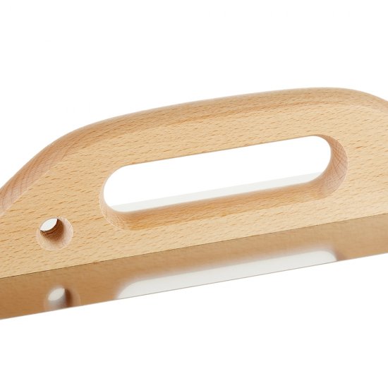 Гладилка плоская Wenzo 380х130 мм для клея и штукатурки с деревянной ручкой