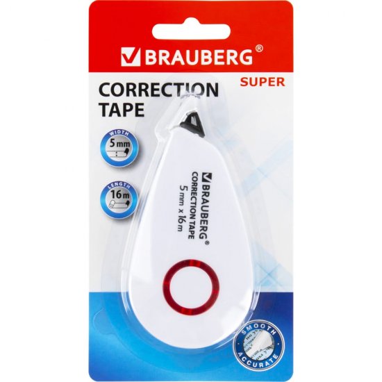 Корректирующая лента BRAUBERG SUPER