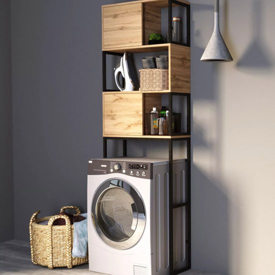 Шкаф над стиральной машиной 1Marka Grunge Loft 66 см дуб вотан (Ц0000005249)