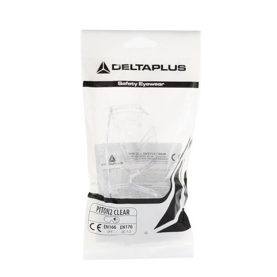 Очки защитные Delta Plus Piton 2 открытые с прозрачными линзами панорамные (Pito2IN)