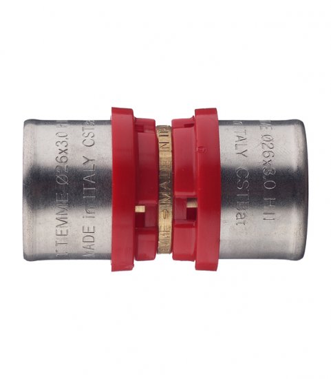 Соединитель прямой Tiemme 26(пресс) х 26(пресс)