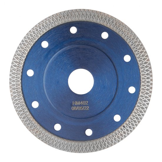 Диск алмазный по керамограниту Hilberg Hard Materials X-type 125x22,2x1,2 мм турбо ультратонкий сухой рез (HM402)