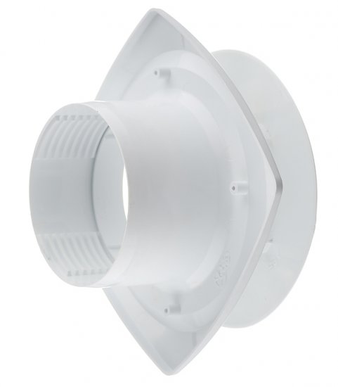 Анемостат вытяжной регулируемый Era с фланцем d100 мм белый