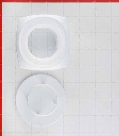 Анемостат вытяжной регулируемый Era с фланцем d100 мм белый