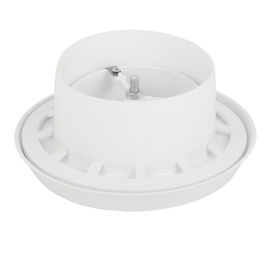 Анемостат приточно-вытяжной регулируемый Era с фланцем и стопорным кольцом d100 мм белый