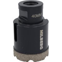 Алмазная коронка по керамике и керамограниту Hilberg Super Hard