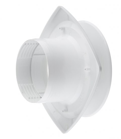 Анемостат приточный регулируемый Era с фланцем d100 мм белый