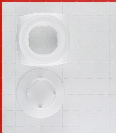 Анемостат приточный регулируемый Era с фланцем d100 мм белый