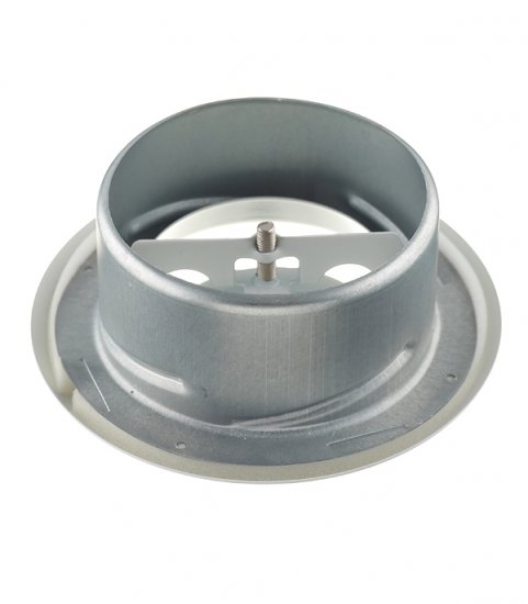 Анемостат вытяжной Era Pro регулируемый стальной с полимерным покрытием d100 мм белый