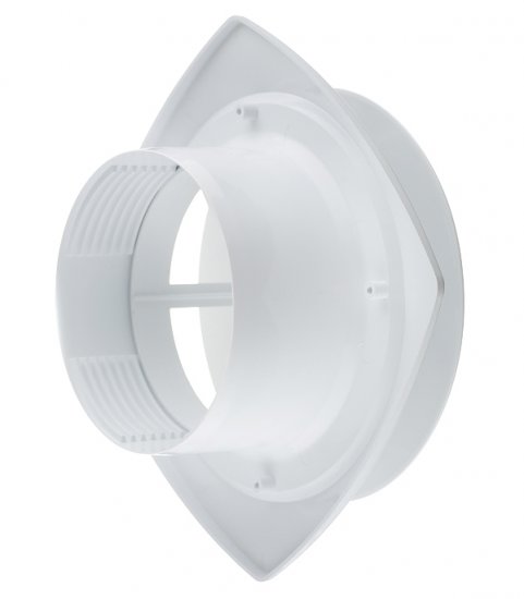 Анемостат вытяжной регулируемый Era с фланцем d125 мм белый