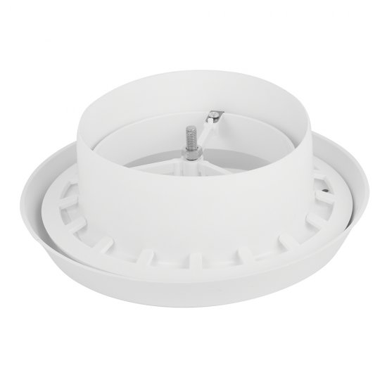 Анемостат приточно-вытяжной регулируемый Era с фланцем и стопорным кольцом d125 мм белый