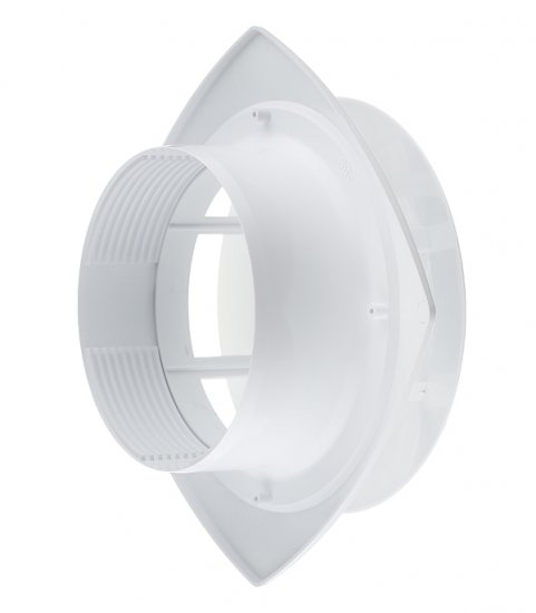 Анемостат вытяжной регулируемый Era с фланцем d160 мм белый