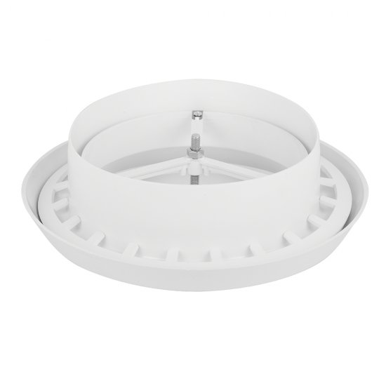 Анемостат приточно-вытяжной регулируемый Era с фланцем и стопорным кольцом d160 мм белый