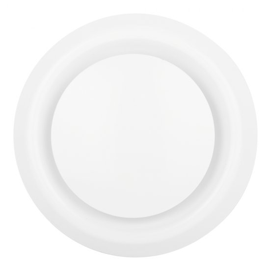 Анемостат приточно-вытяжной регулируемый Era с фланцем и стопорным кольцом d160 мм белый