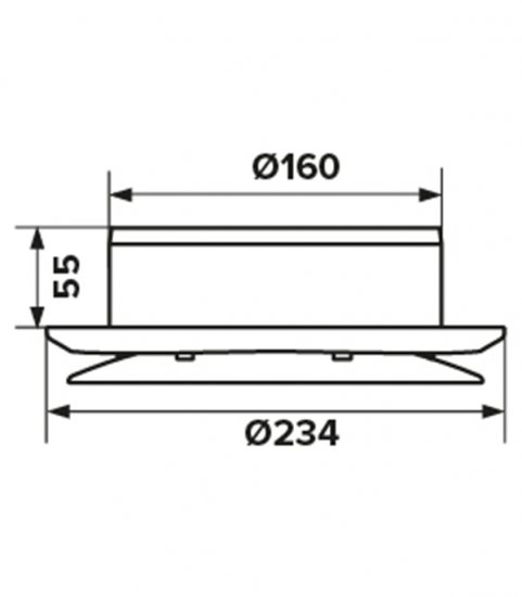 Анемостат приточный регулируемый Era с фланцем d160 мм белый