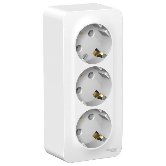Тройная розетка Systeme Electric BLANCA
