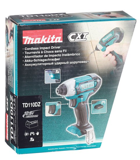 Шуруповерт ударный аккумуляторный Makita CXT TD110DZ 10,8 В без АКБ и ЗУ