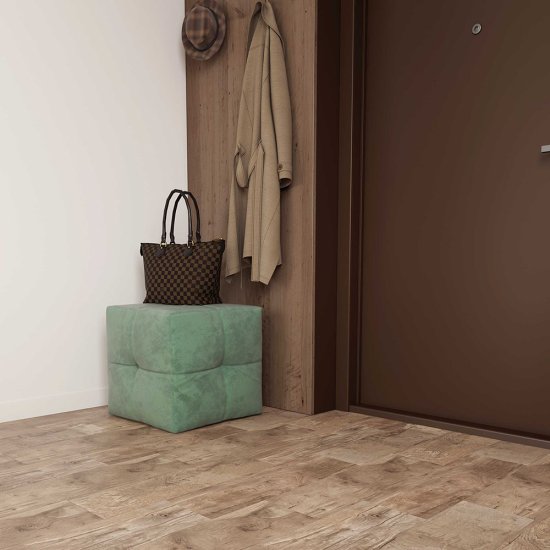 Керамогранит Cersanit Harbourwood серый матовый 598х185х7,5 мм (11 шт.=1,216 кв.м)