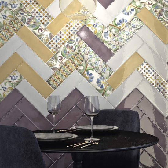 Плитка декор Kerama Marazzi Монпарнас флора 285x85x8 мм