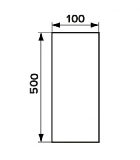 Воздуховод ERA круглый пластиковый d100 мм 0,5 м