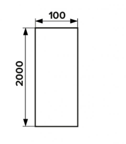 Воздуховод ERA круглый пластиковый d100 мм 2 м