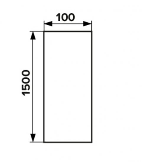 Воздуховод ERA круглый пластиковый d100 мм 1,5 м