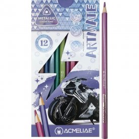 Набор цветных карандашей ACMELIAE металлик metallic artmate