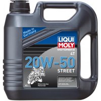 Минеральное моторное масло 4T для четырехтактных мотоциклов LIQUI MOLY Racing 4T 20W-50 SG/SJ/SL