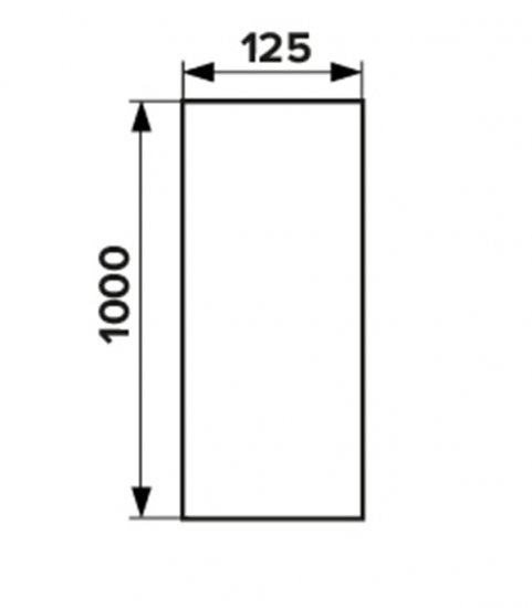 Воздуховод Era круглый пластиковый d125 мм 1 м