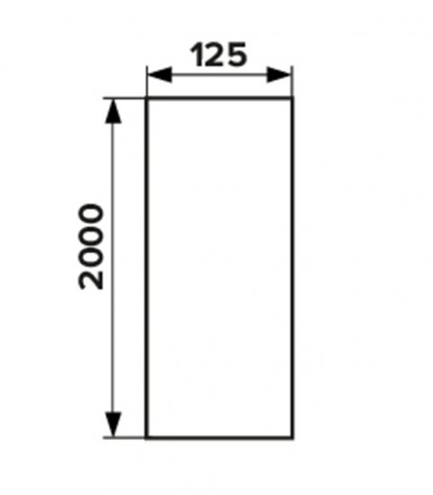 Воздуховод Era круглый пластиковый d125 мм 2 м
