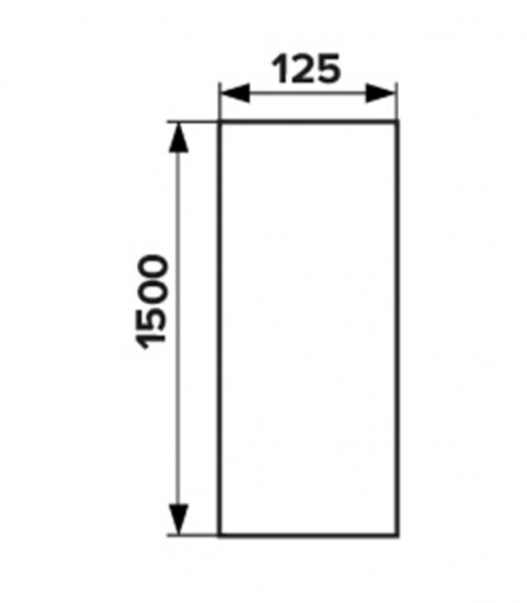 Воздуховод Era круглый пластиковый d125 мм 1,5 м