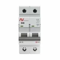 Автоматический выключатель модульный EKF Averes AV-10 2P 40А тип B 10 кА 230 В (mcb10-2-40B-av)