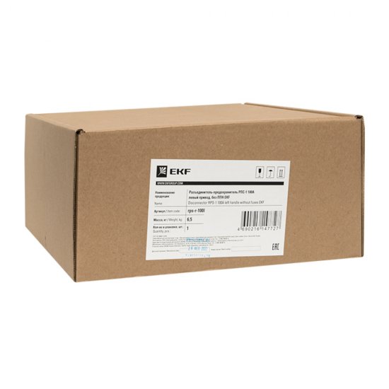 Выключатель-разъединитель EKF Basic РПС-1 3P 100А 400 В левый привод (rps-r-100l)