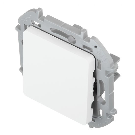 Выключатель Legrand Inspiria одноклавишный встраиваемый белый (673600)